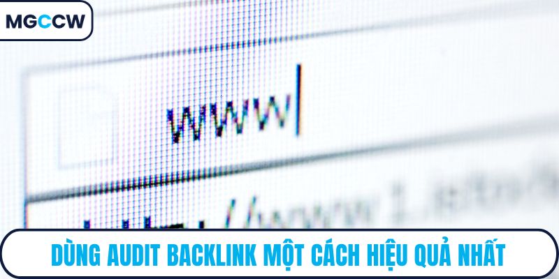 Dùng audit backlink một cách hiệu quả nhất