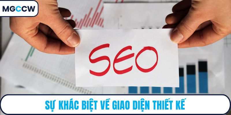 Sự khác biệt về giao diện thiết kế