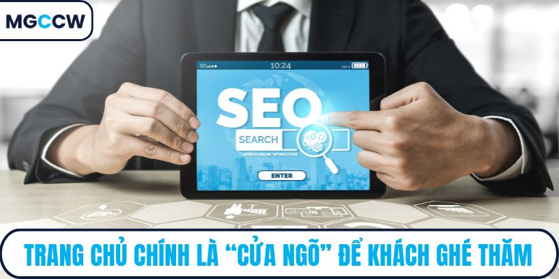 Trang chủ chính là “cửa ngõ” để khách ghé thăm